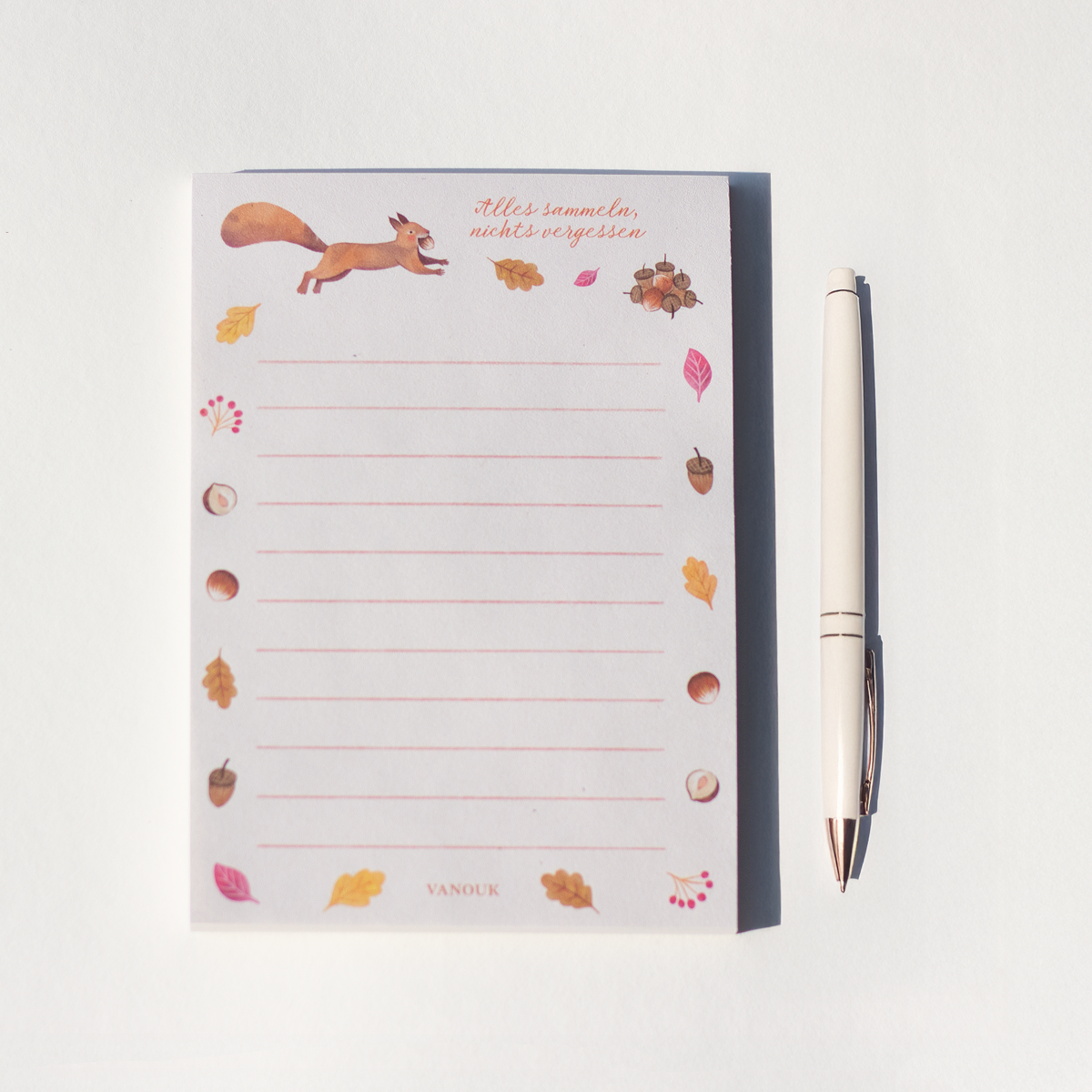 Notizblock "Eichhörnchen"