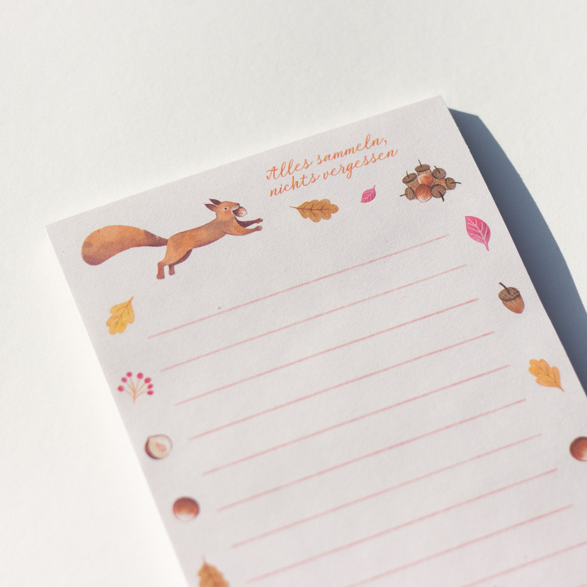 Notizblock "Eichhörnchen"