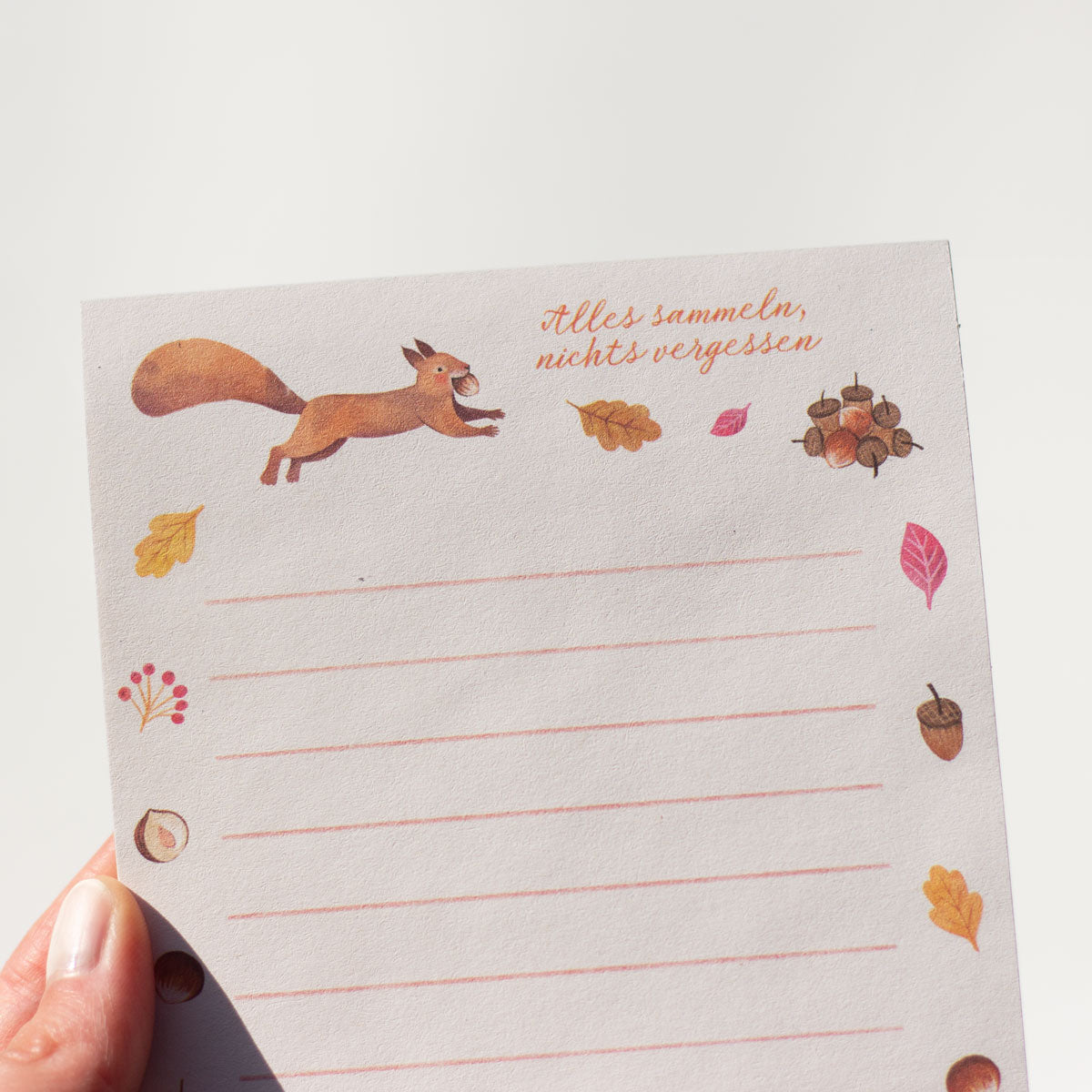 Notizblock "Eichhörnchen"
