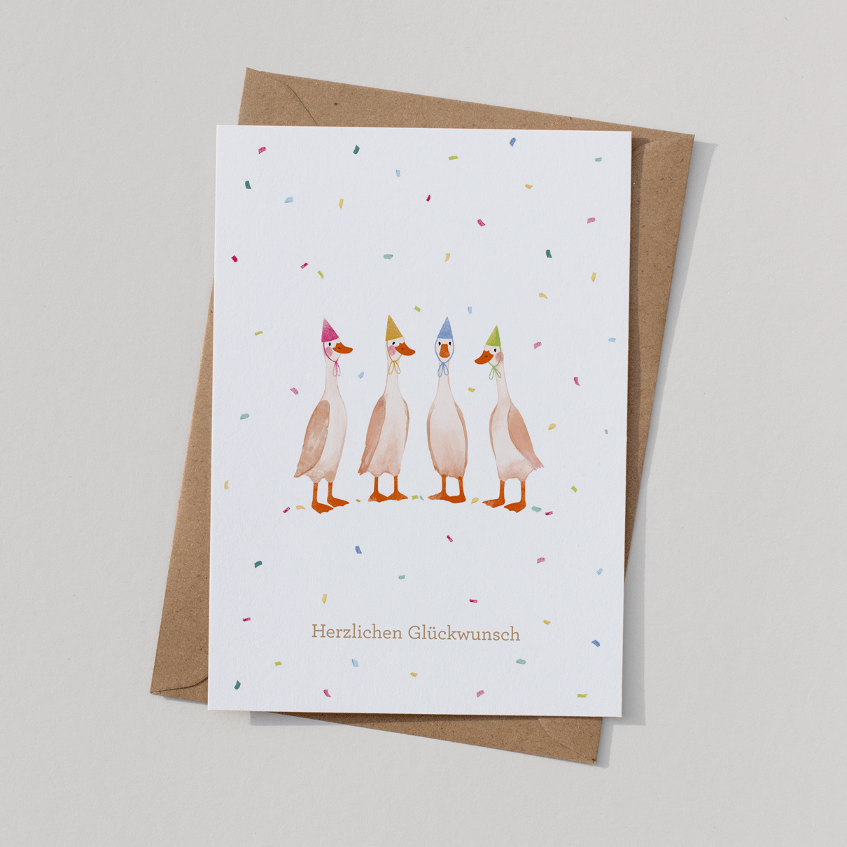 Postkarte "Entenparty"