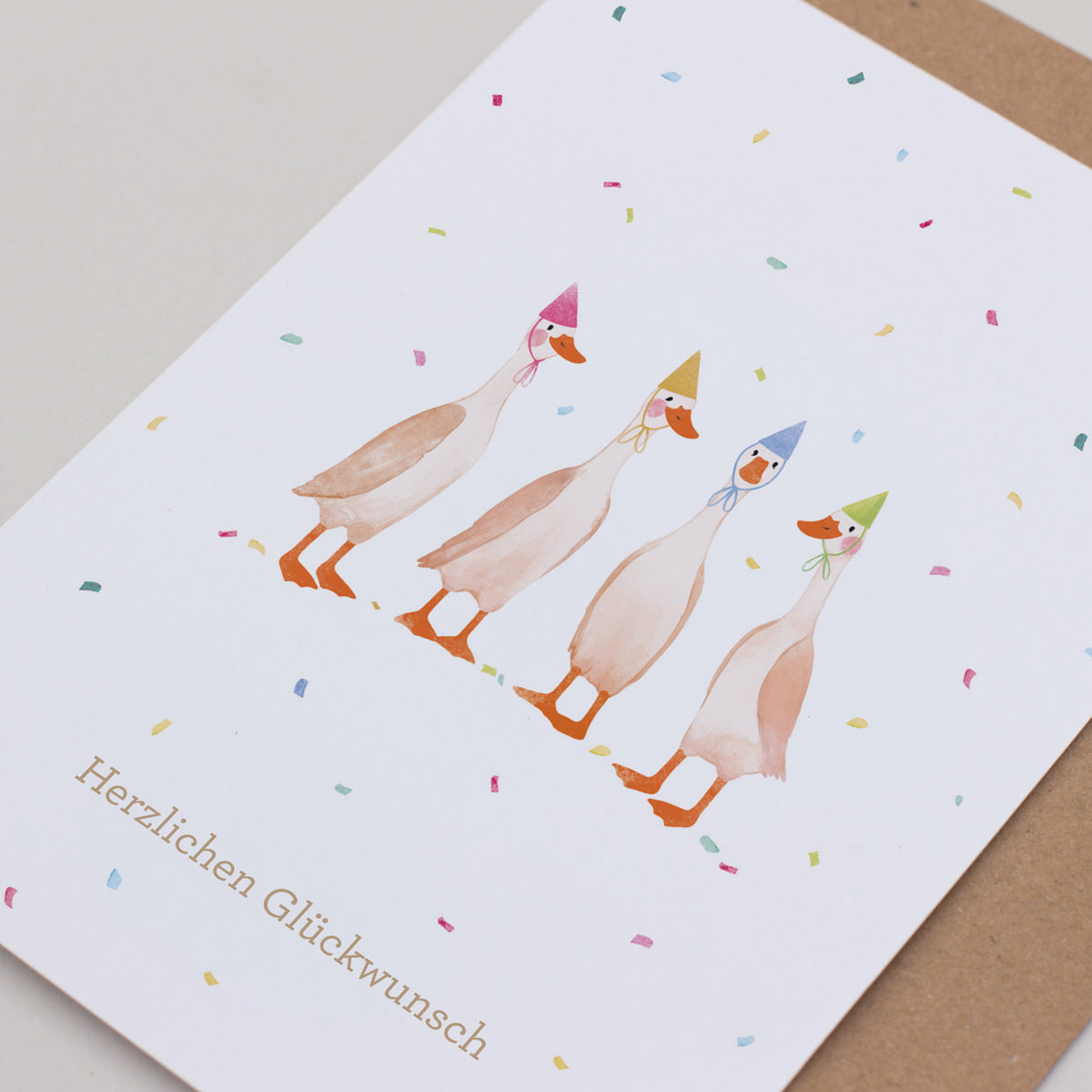 Postkarte "Entenparty"