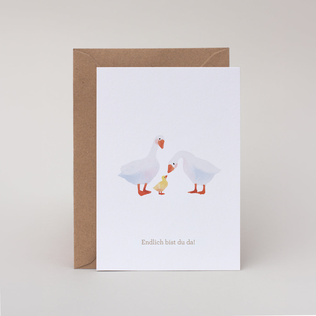 Postkarte "Endlich bist du da"