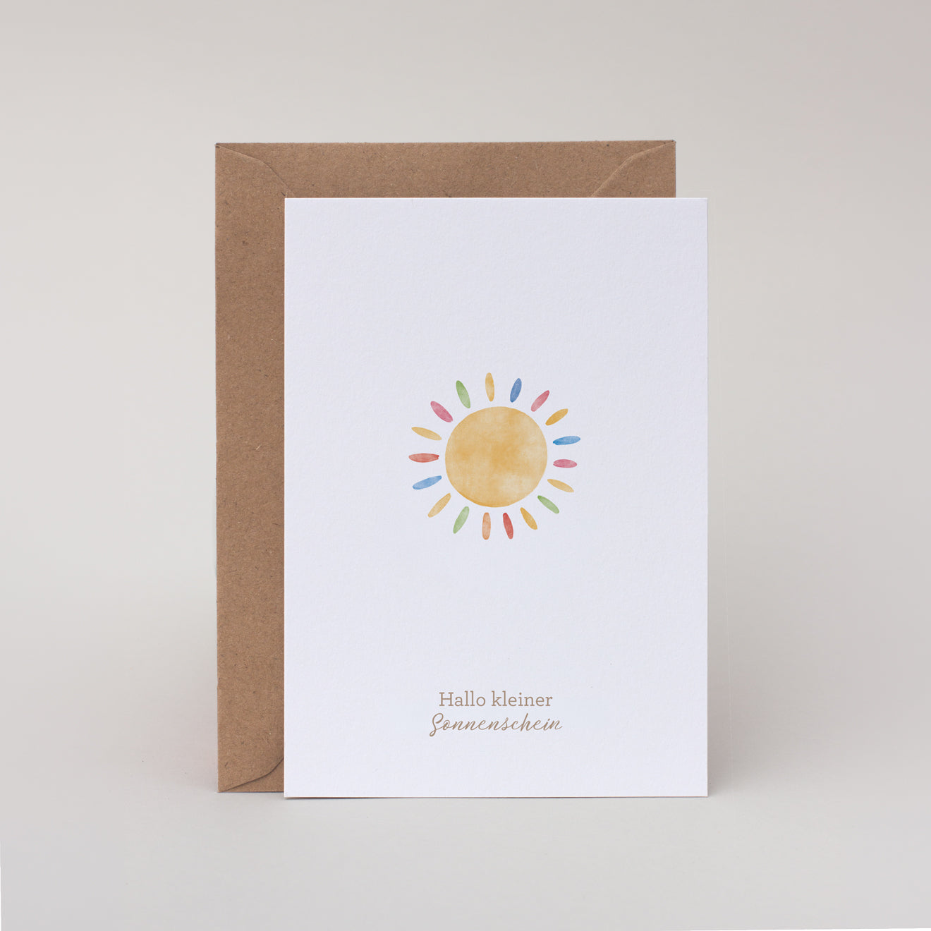 Postkarte "Hallo kleiner Sonnenschein"