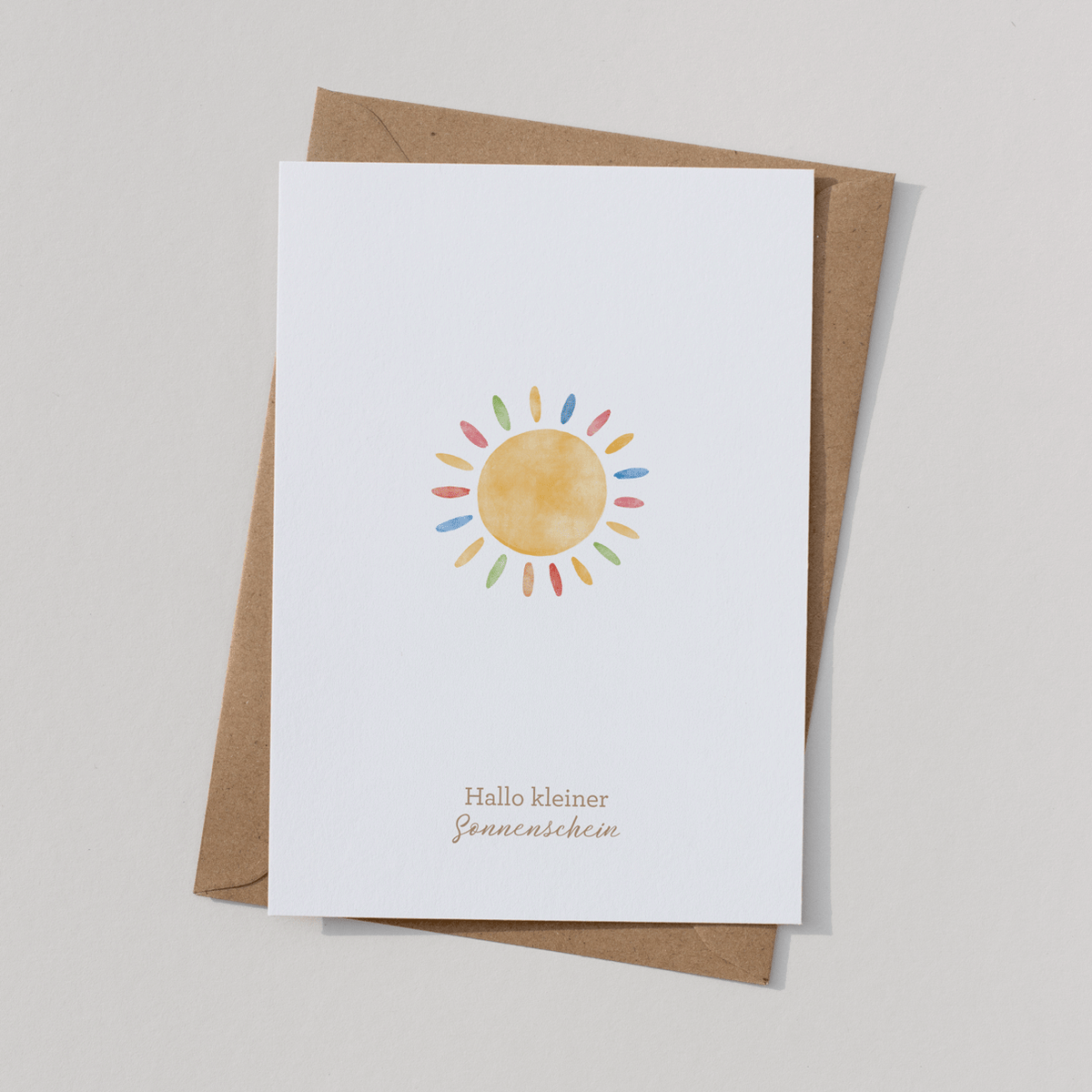 Postkarte "Hallo kleiner Sonnenschein"