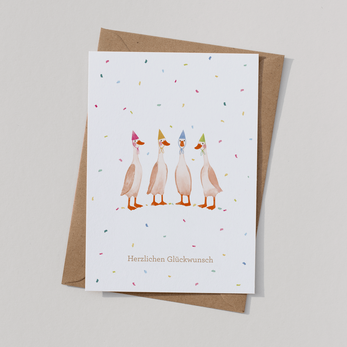 Postkarte "Entenparty"