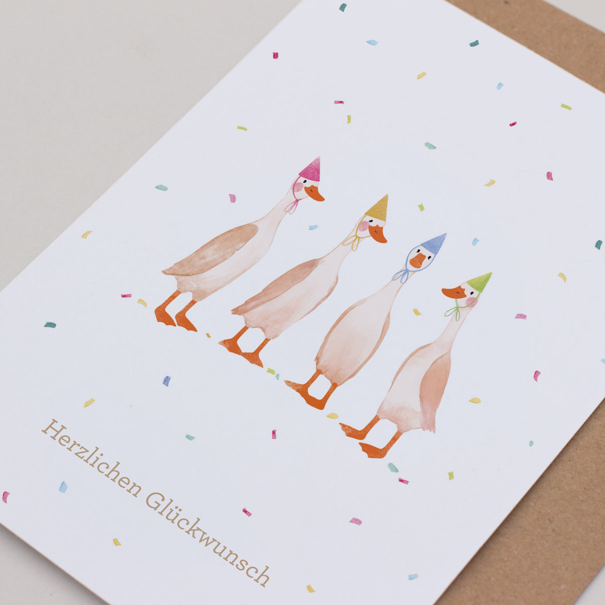 Postkarte "Entenparty"