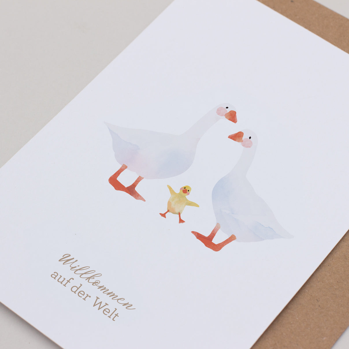 Postkarte "Willkommen auf der Welt"