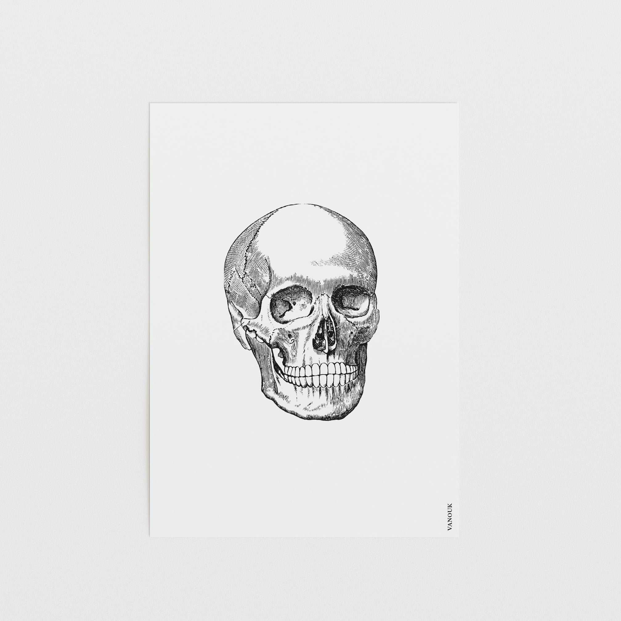 Vintage Print A5 "Skull"